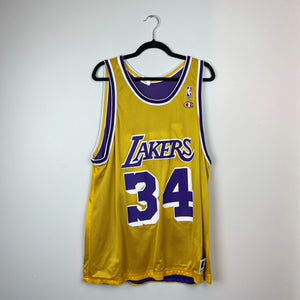 CHAMPION x LOS ANGELES LAKERS "SHAQUILLE O'NEAL" #34 REVERSIBLE JERSEY