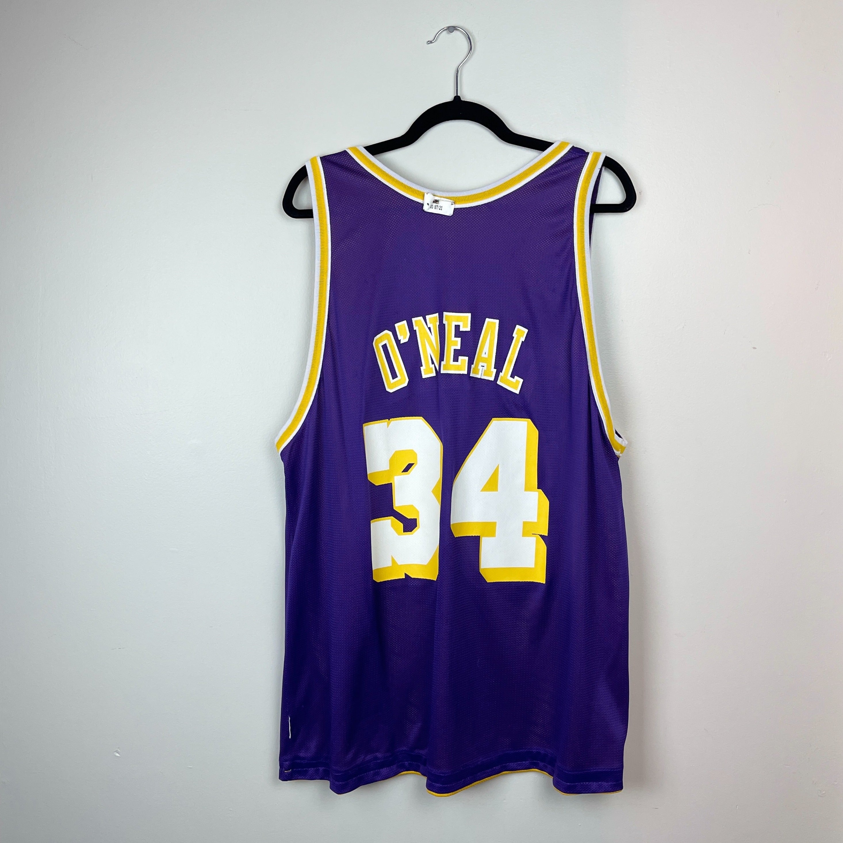 CHAMPION x LOS ANGELES LAKERS "SHAQUILLE O'NEAL" #34 REVERSIBLE JERSEY